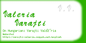 valeria varajti business card